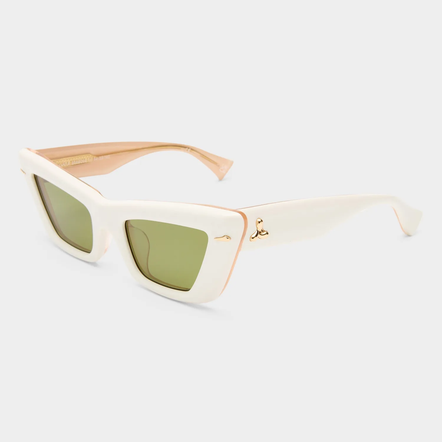 Le Specs Lucia occhiali da sole ecru moss cat-eye