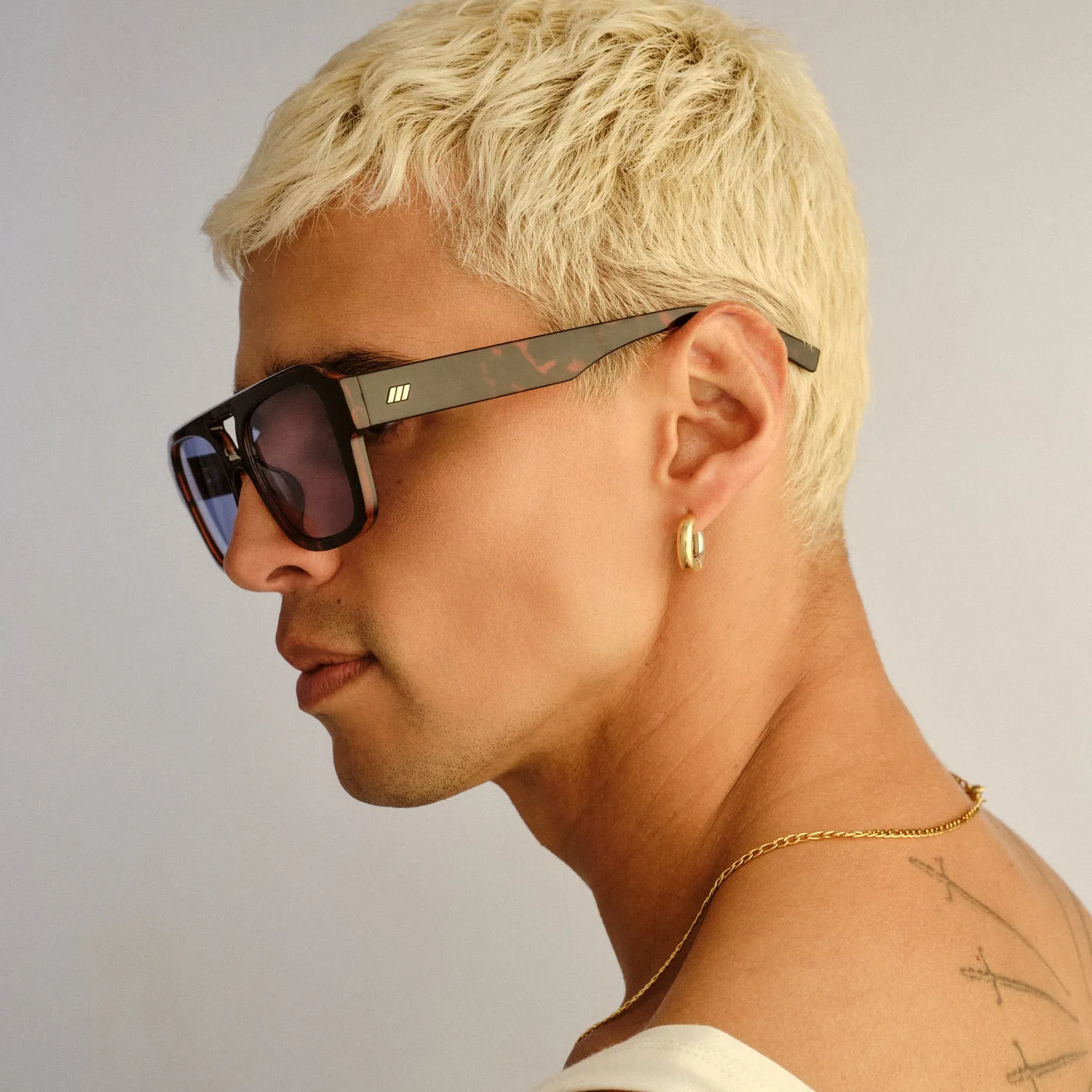 Le Specs Subzero+ occhiale da sole tort aviatore blu