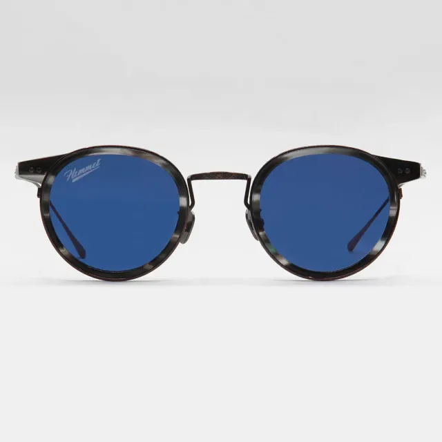 Hemmet Hinfinite Acetate Titanium occhiale da sole grigio blu