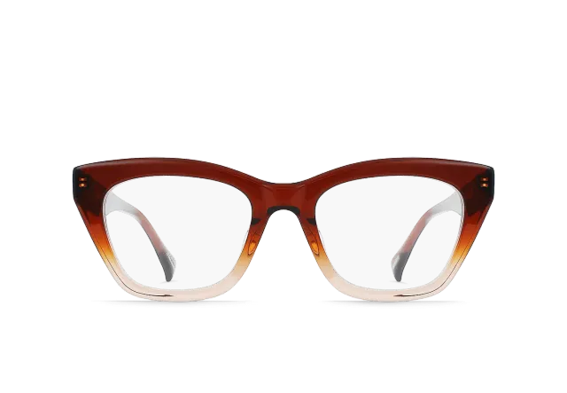 Raen Pozy Kalua Clear 52 montatura da vista cat-eye larga