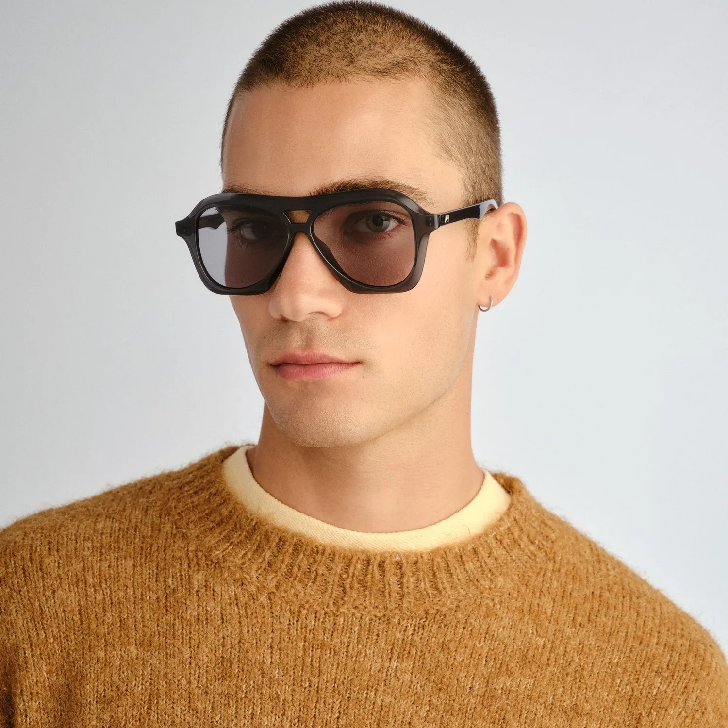 Le Specs Drizzle occhiale da sole grigio fumo unisex