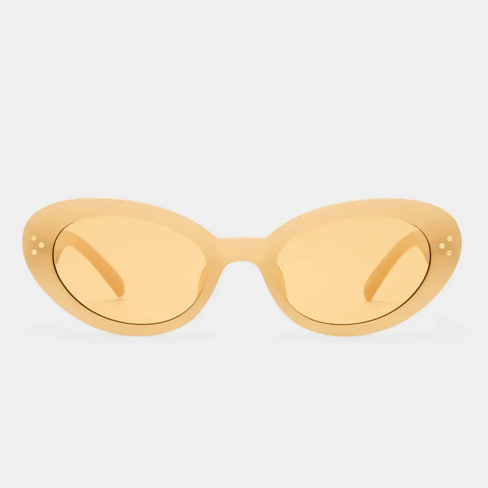 Le Specs Tootsie+ occhiale da sole nude giallo larga