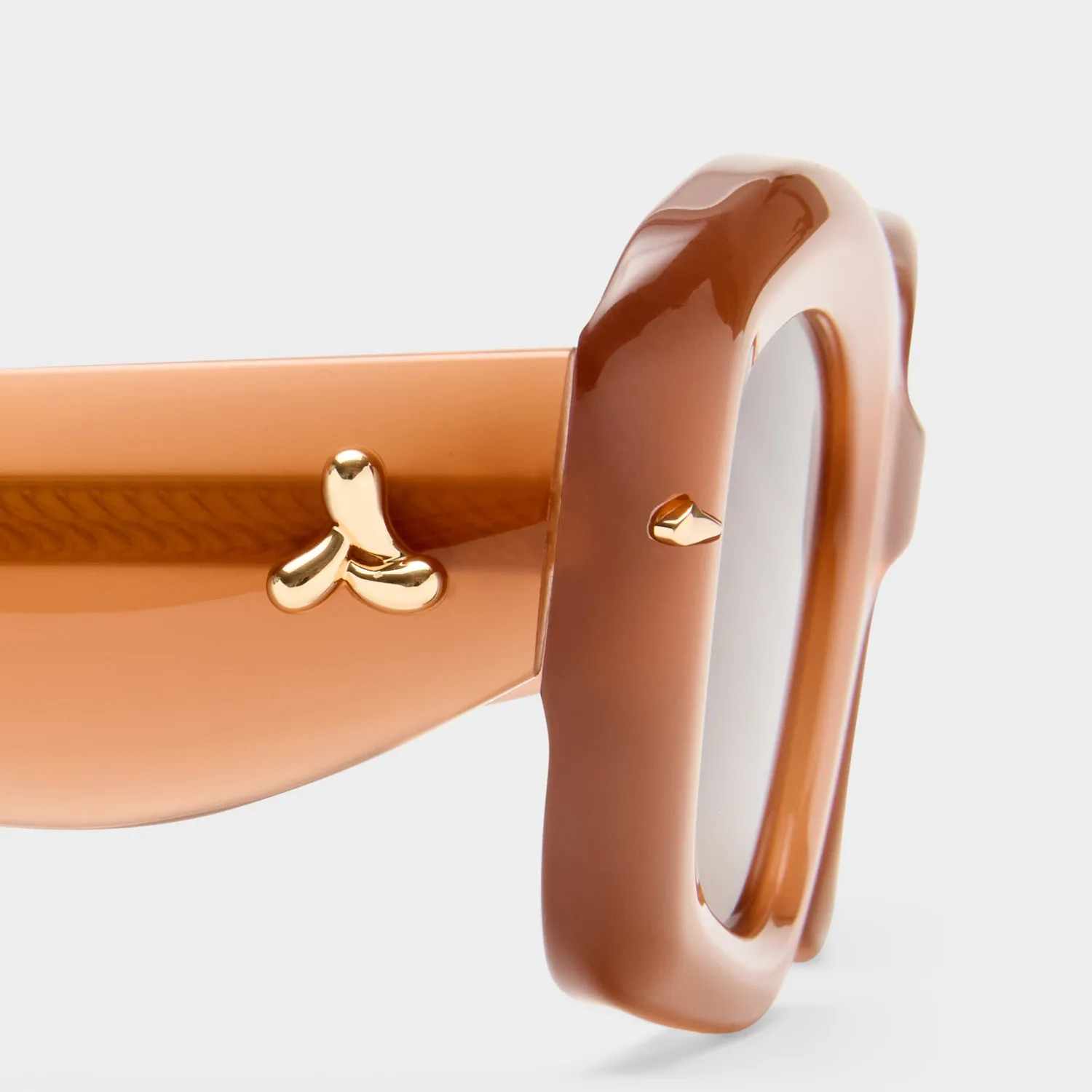 Le Specs Celestina occhiale da sole tan squadrato