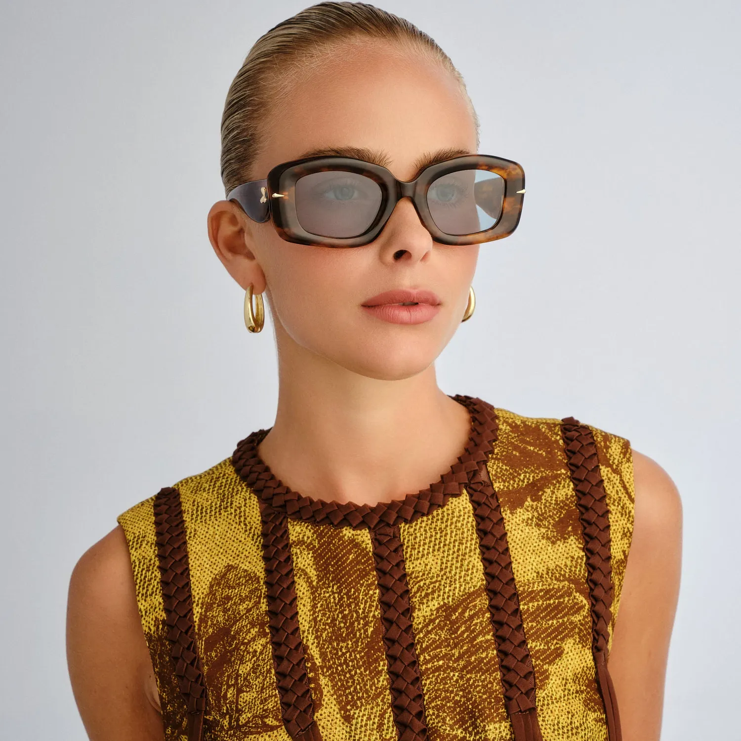 Le Specs Celestina occhiale da sole Haze Tortoiseshell blu