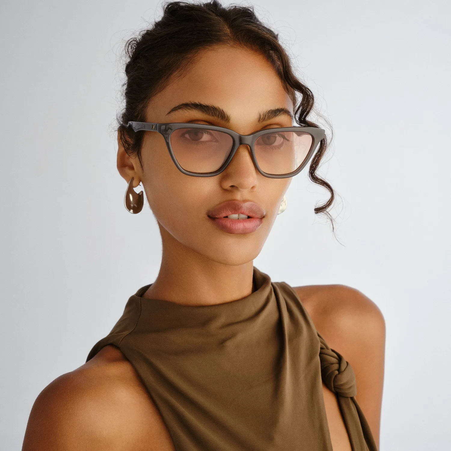 Le Specs Unfaithful occhiale da sole storm marrone