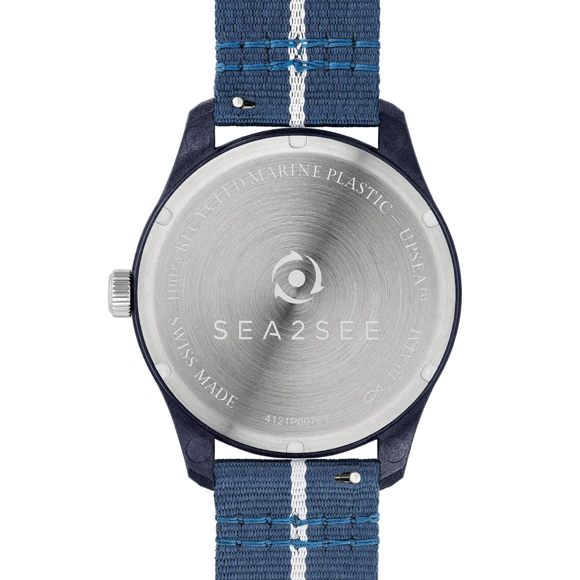 Sea2See Naxos 01 orologio blu bianco 41 mm