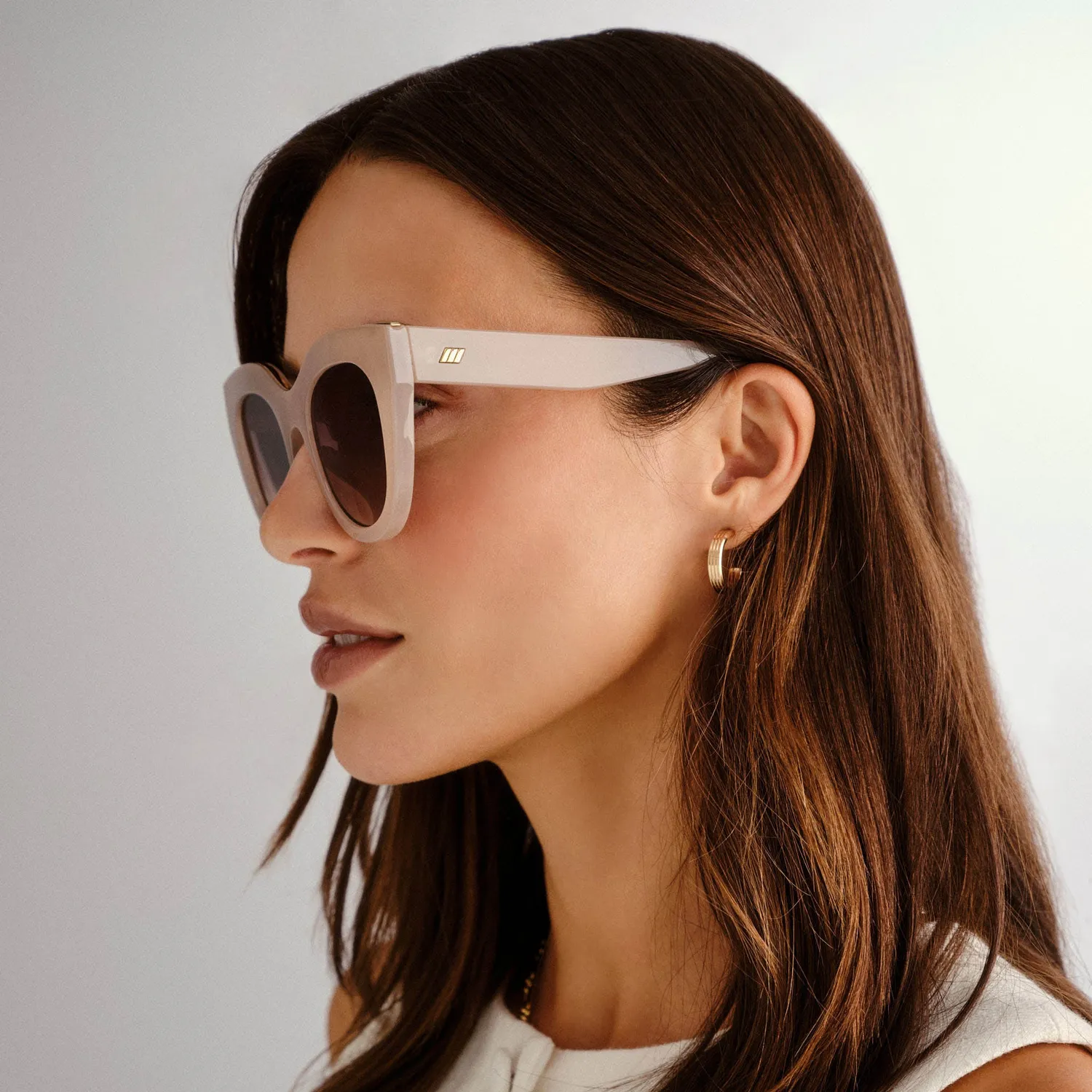 Le Specs Air Heart occhiale da sole oatmeal