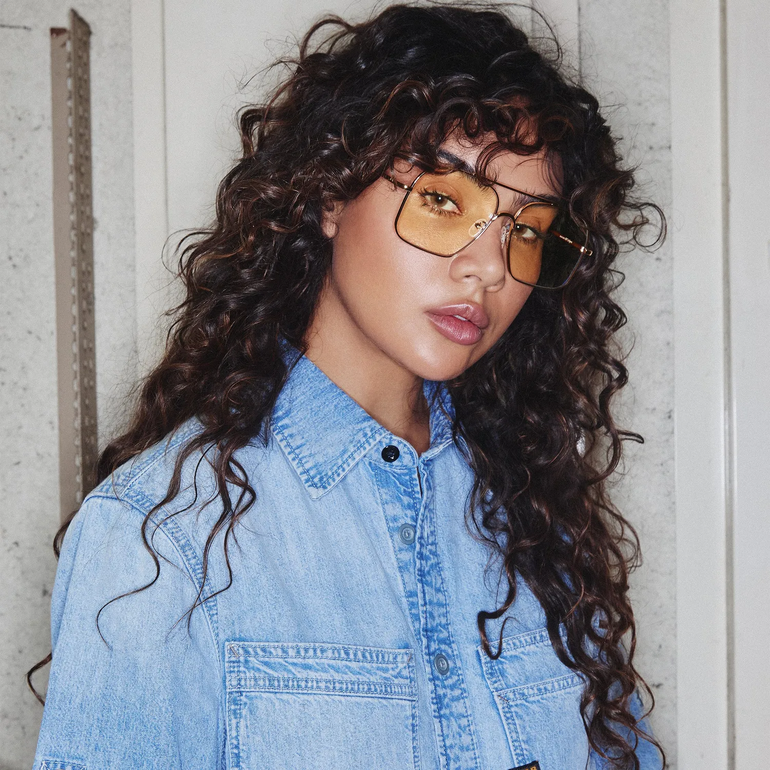 Le Specs Civelle montatura da vista oro luce blu