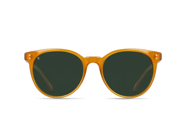 Raen Norie occhiale da sole miele verde 53 cat-eye