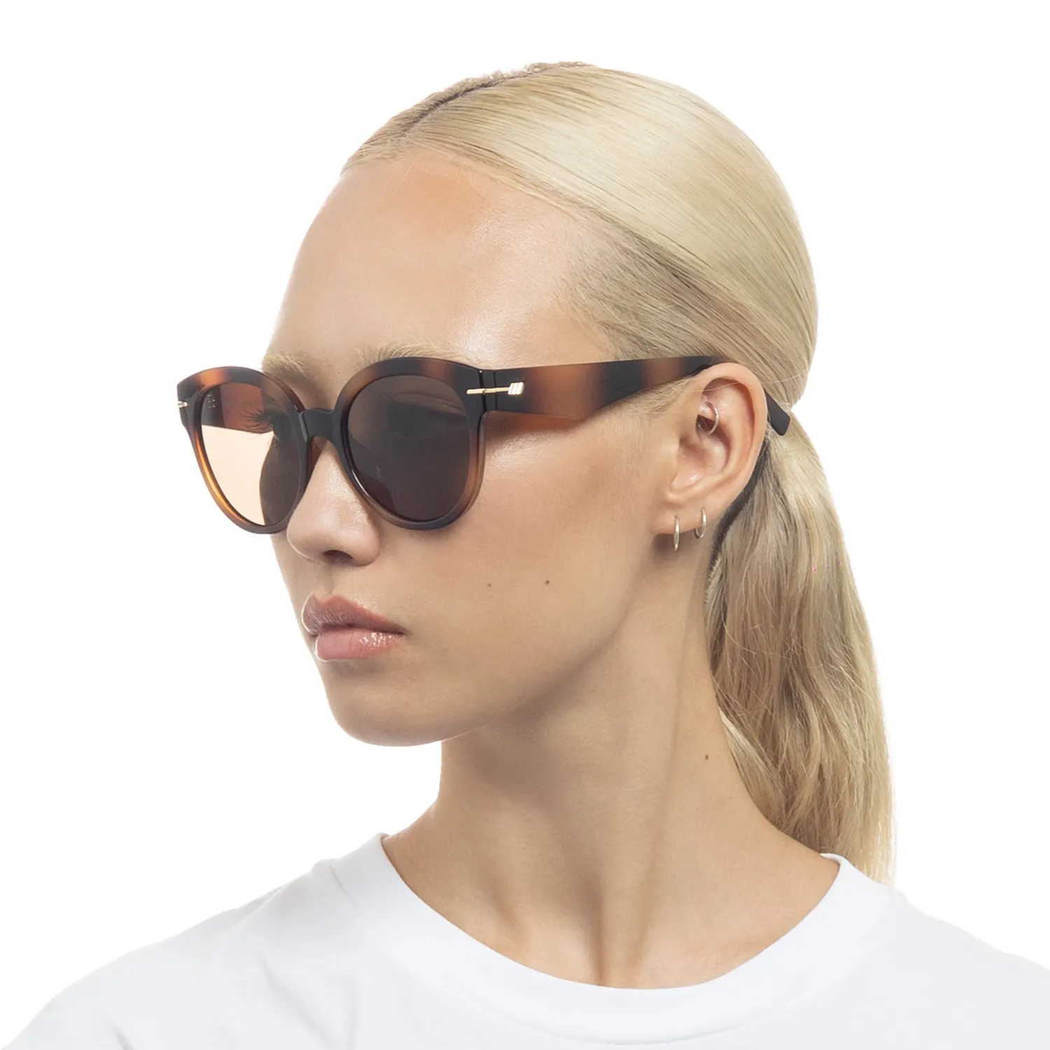 Le Specs Capacious occhiale da sole tartarugato lente marrone