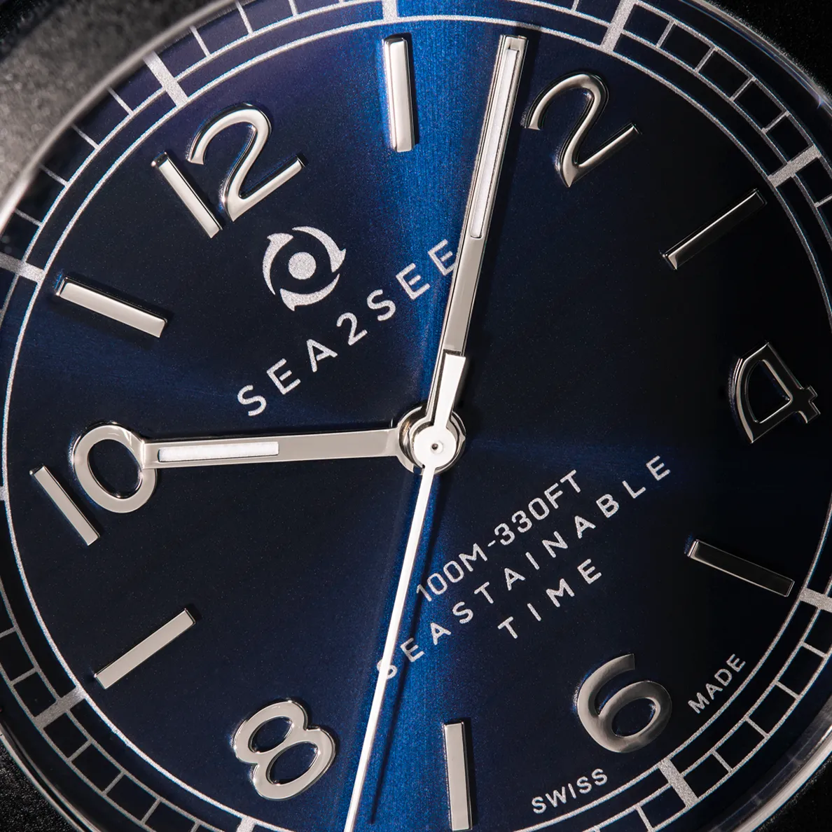 Sea2See Bali 01 orologio blu navy 37 mm impermeabile