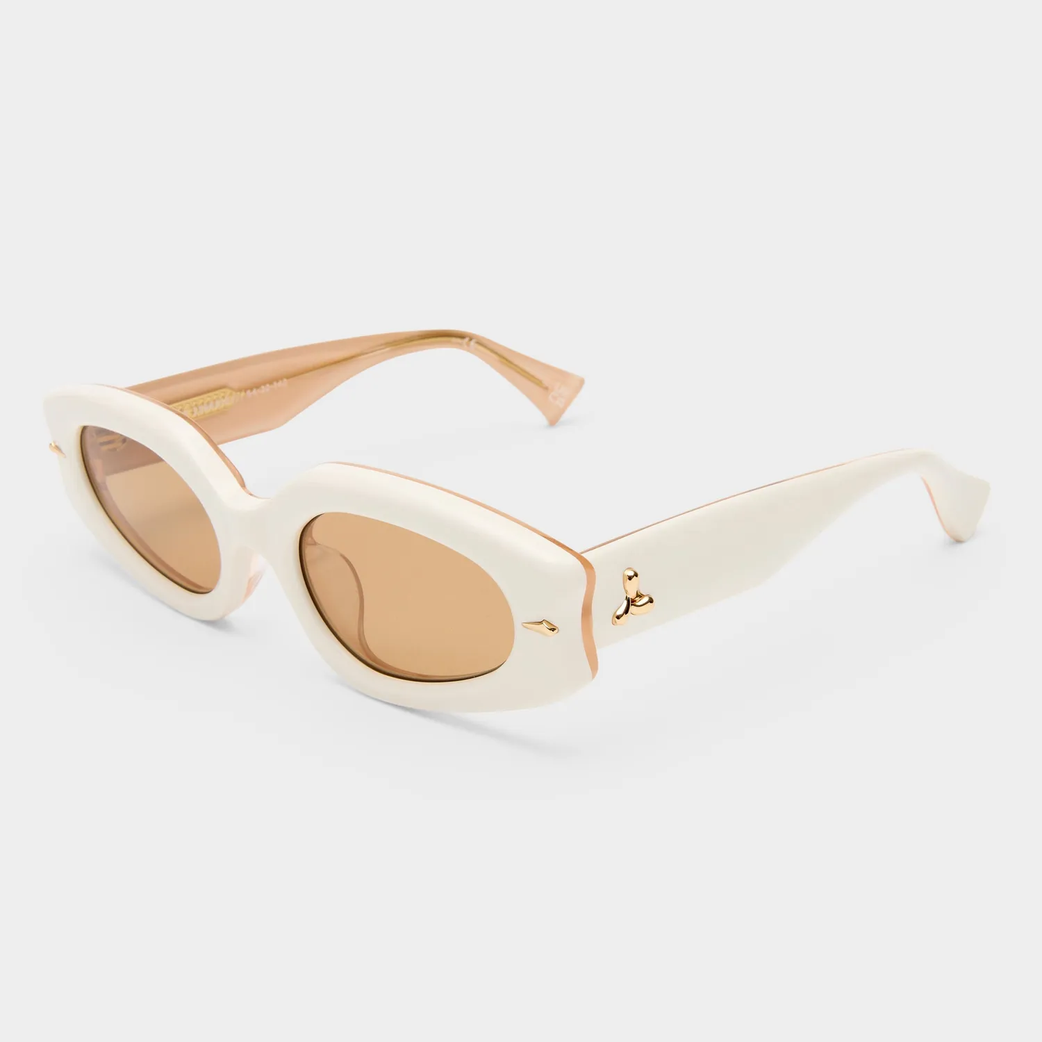 Le Specs Lunar occhiale da sole ecru mandorla CR-39