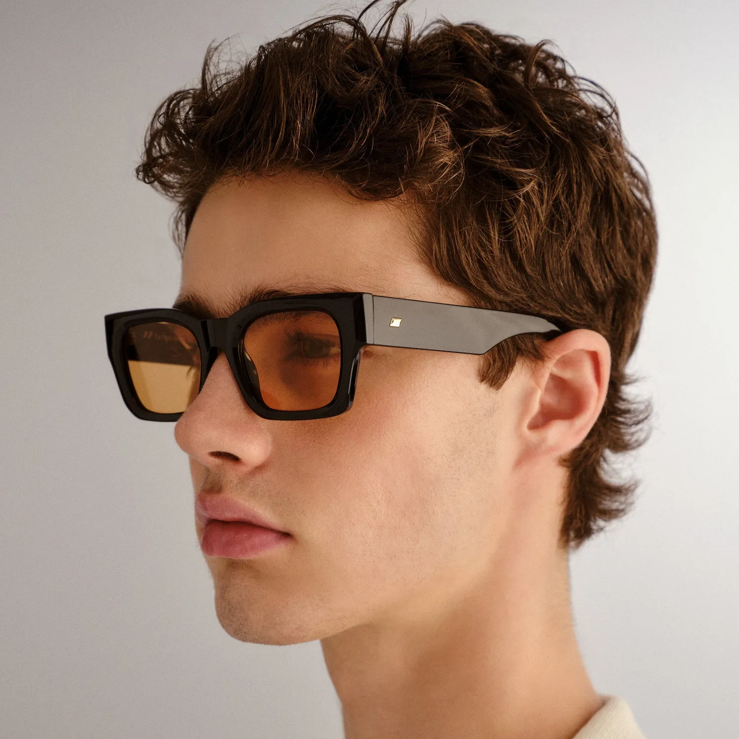 Le Specs Shmood occhiale da sole Black Amber Tint leggero