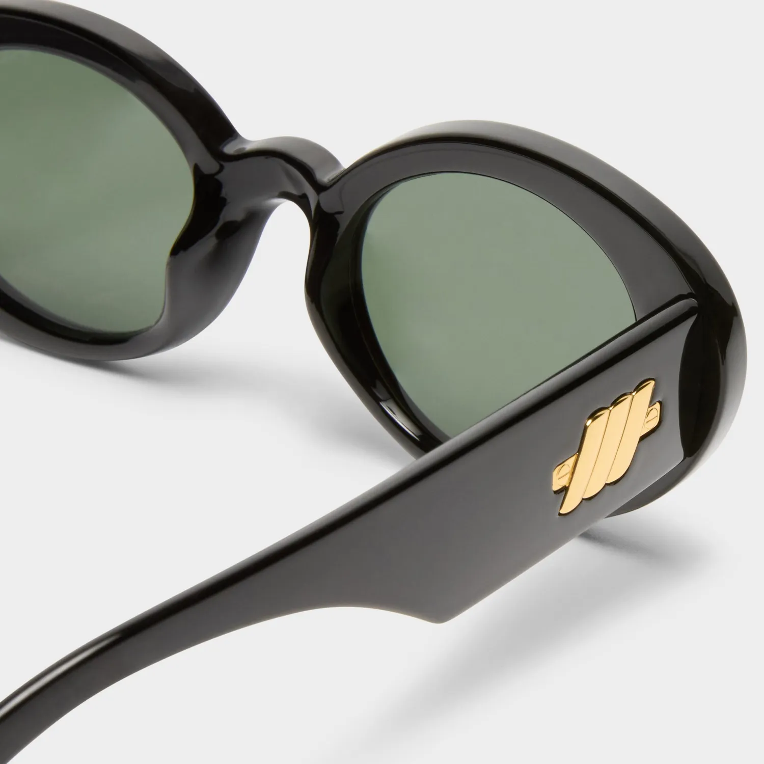 Le Specs Nouveau Vie occhiali da sole nero ovali
