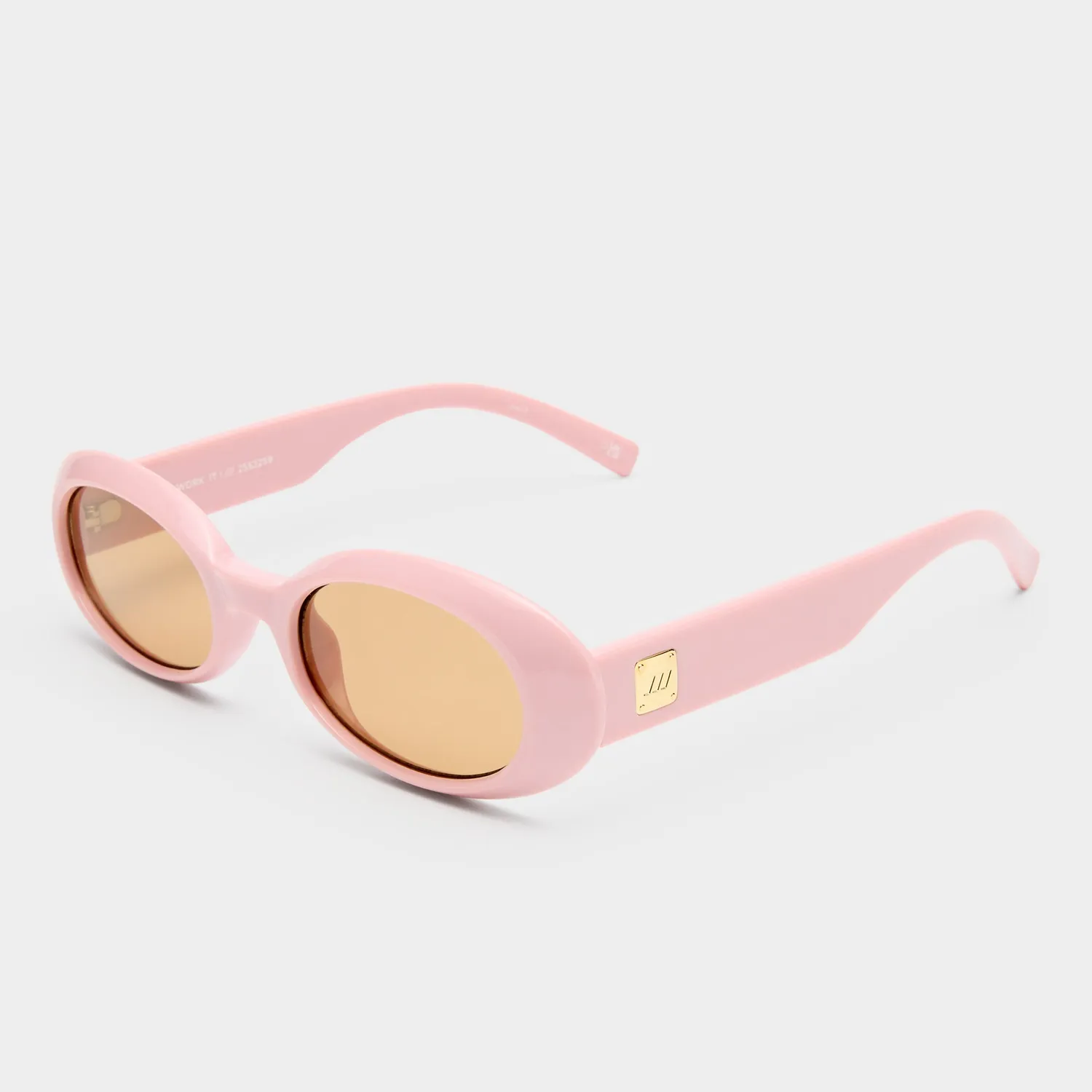 Le Specs Work It occhiale da sole ovale rosa medium