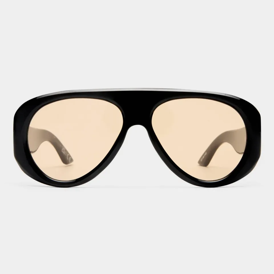 Le Specs Dream Boat occhiali da sole aviatore nero tan