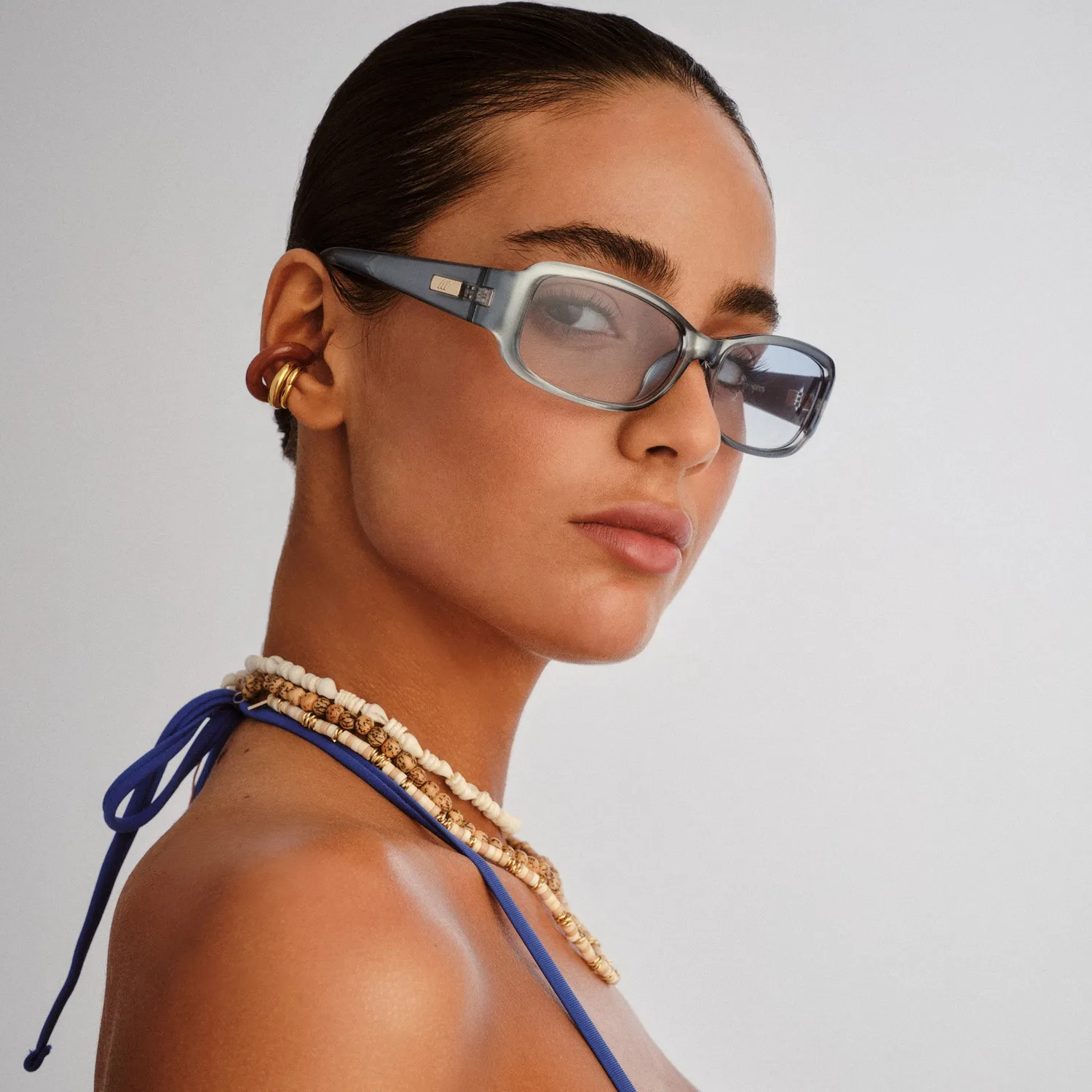 Le Specs Gigglemug occhiale da sole blu perla azzurro