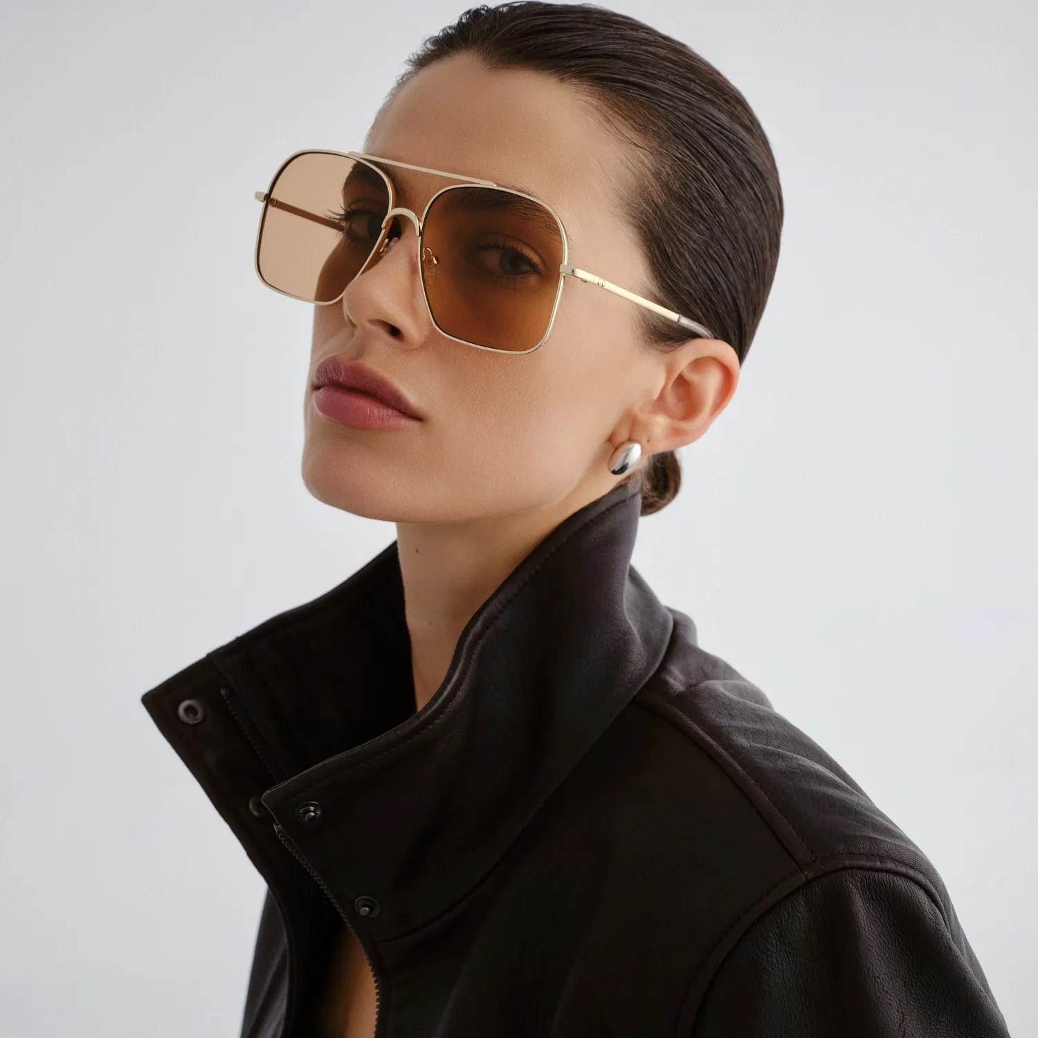 Le Specs Civelle occhiali da sole oro lucido aviatori