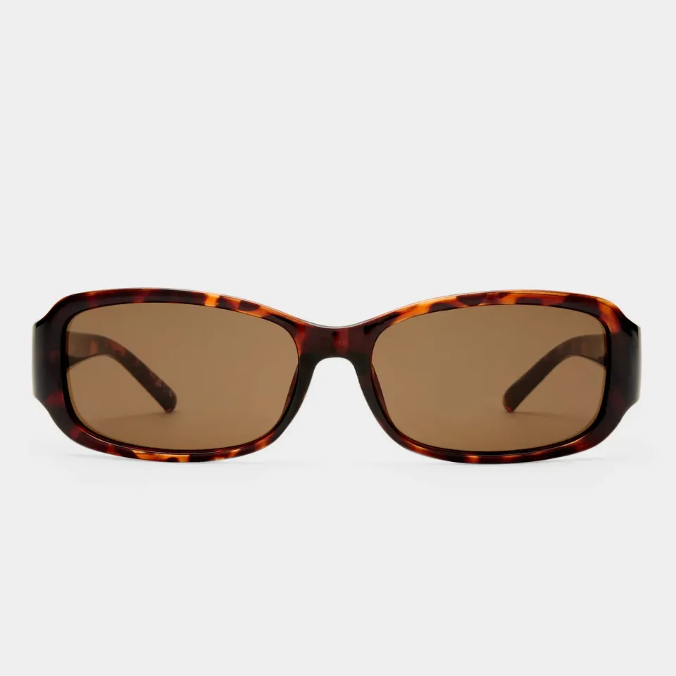 Le Specs Gigglemug occhiale da sole tartarugato slim