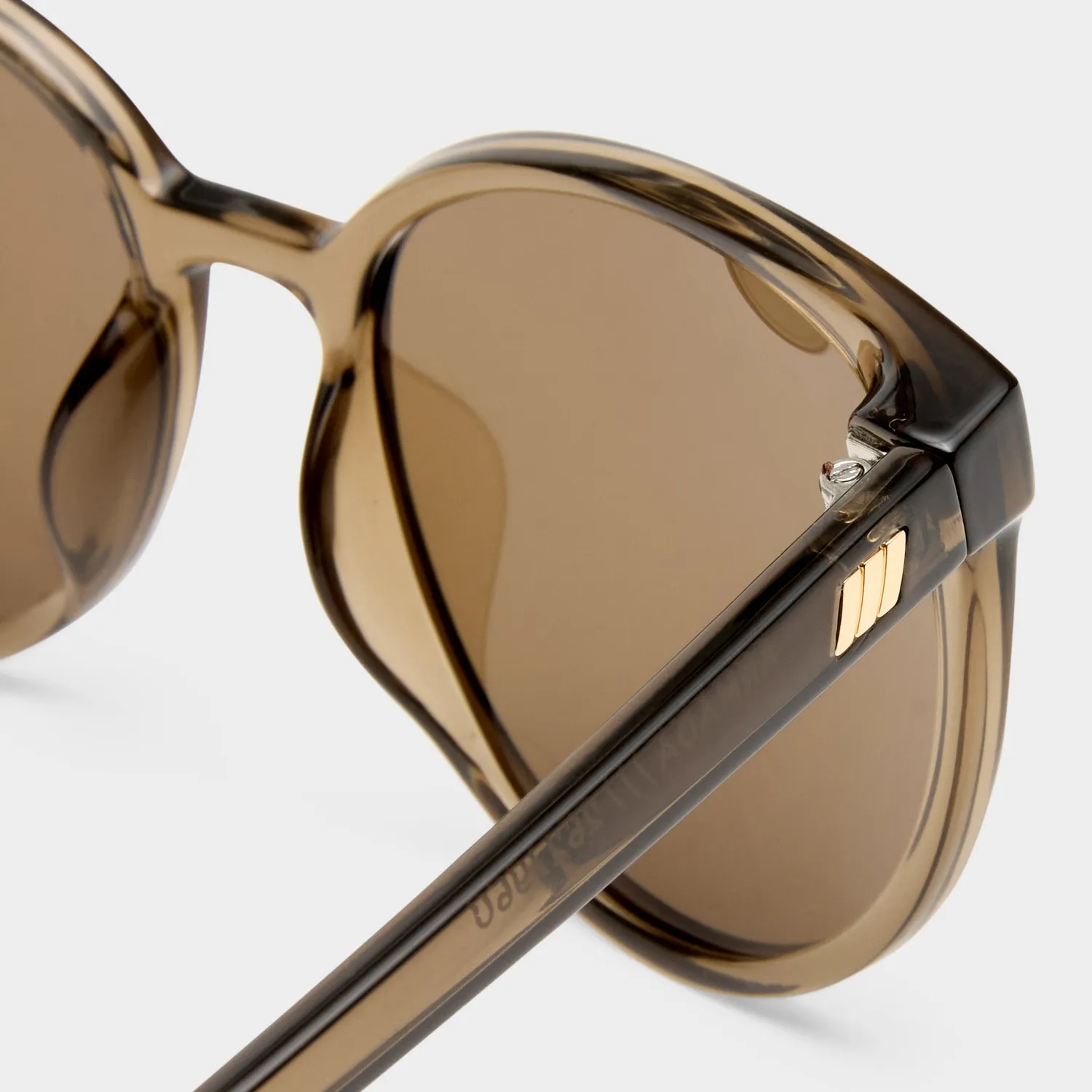 Le Specs Armada occhiali da sole cocoa rotondi polarizzati