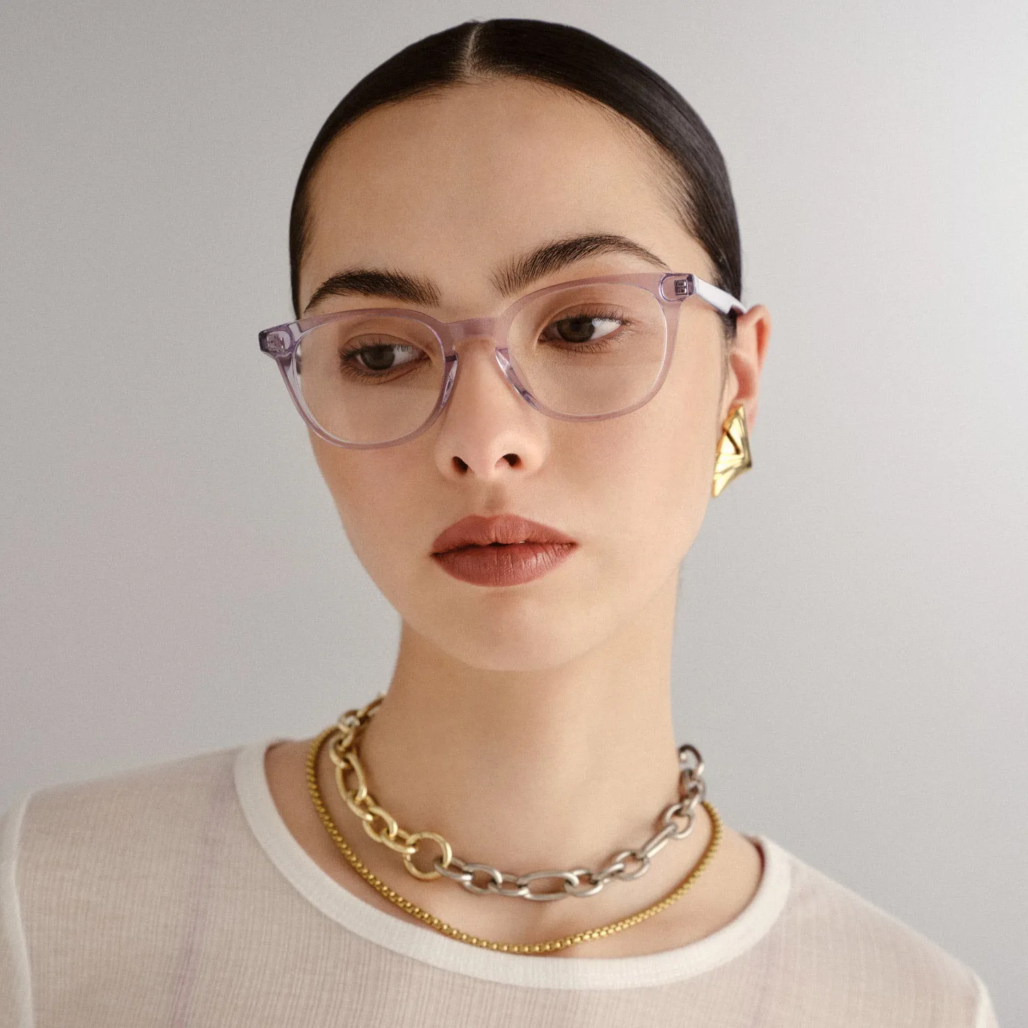Le Specs Believer montatura da vista moonstone tonda