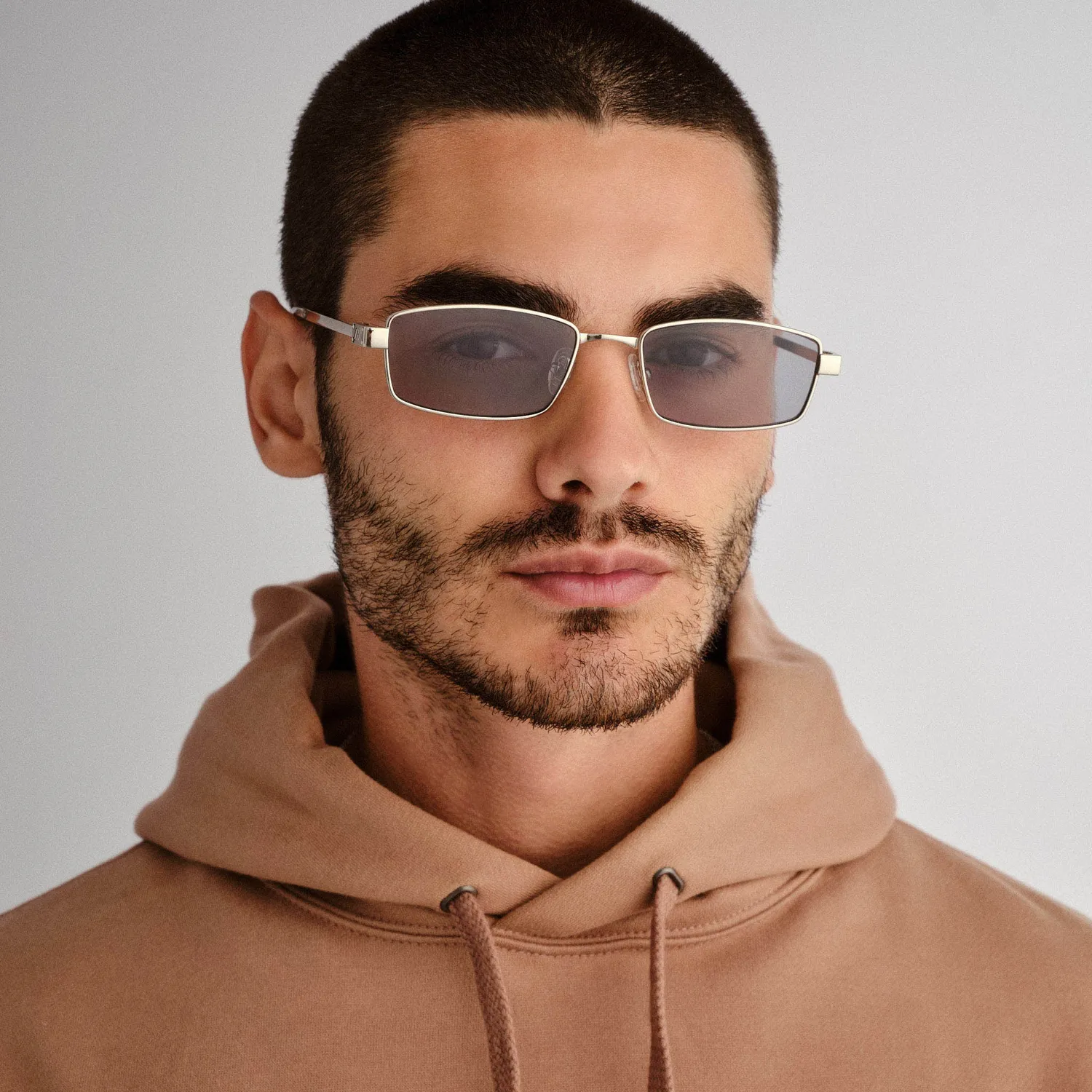 Le Specs Bizarro occhiali da sole silver rettangolari