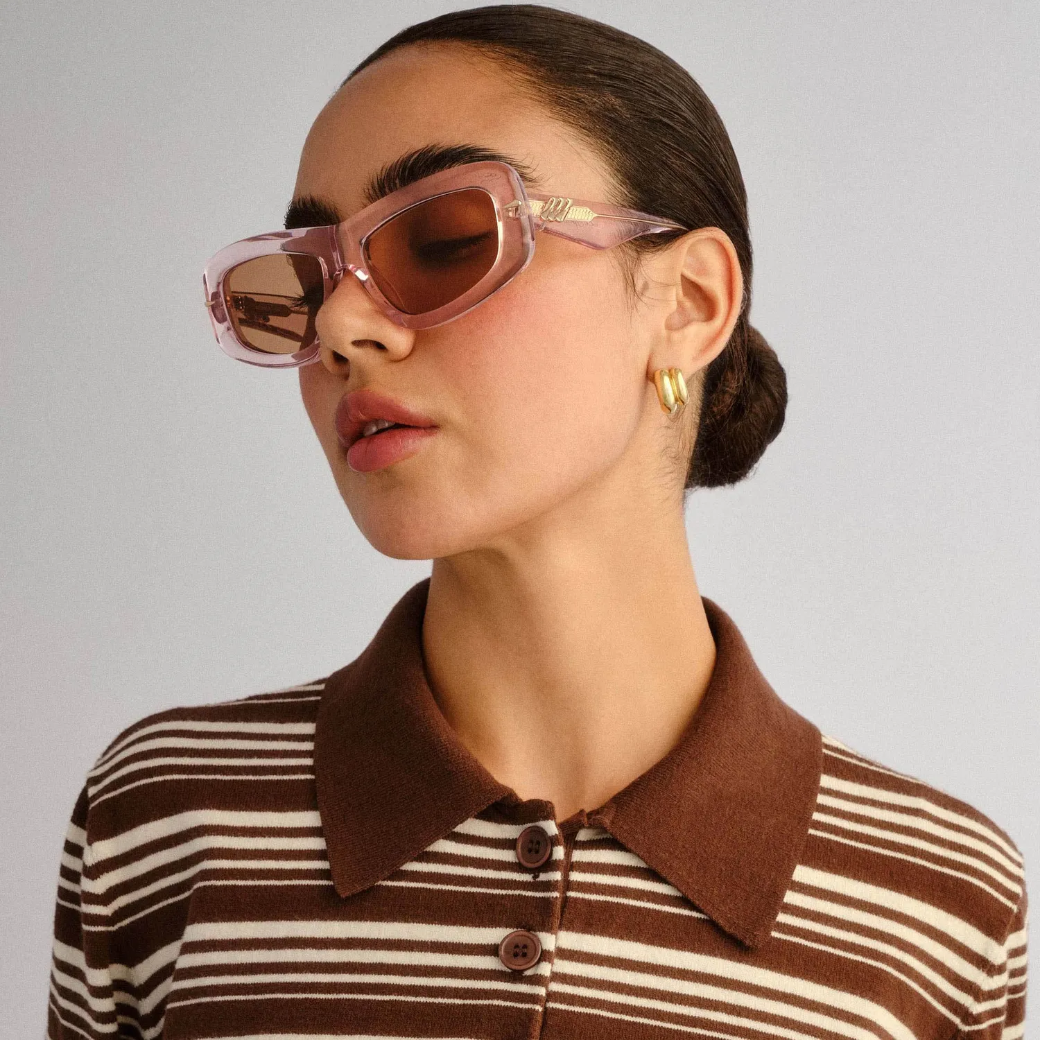 Le Specs Numero Ocho occhiale da sole pink salt scudo