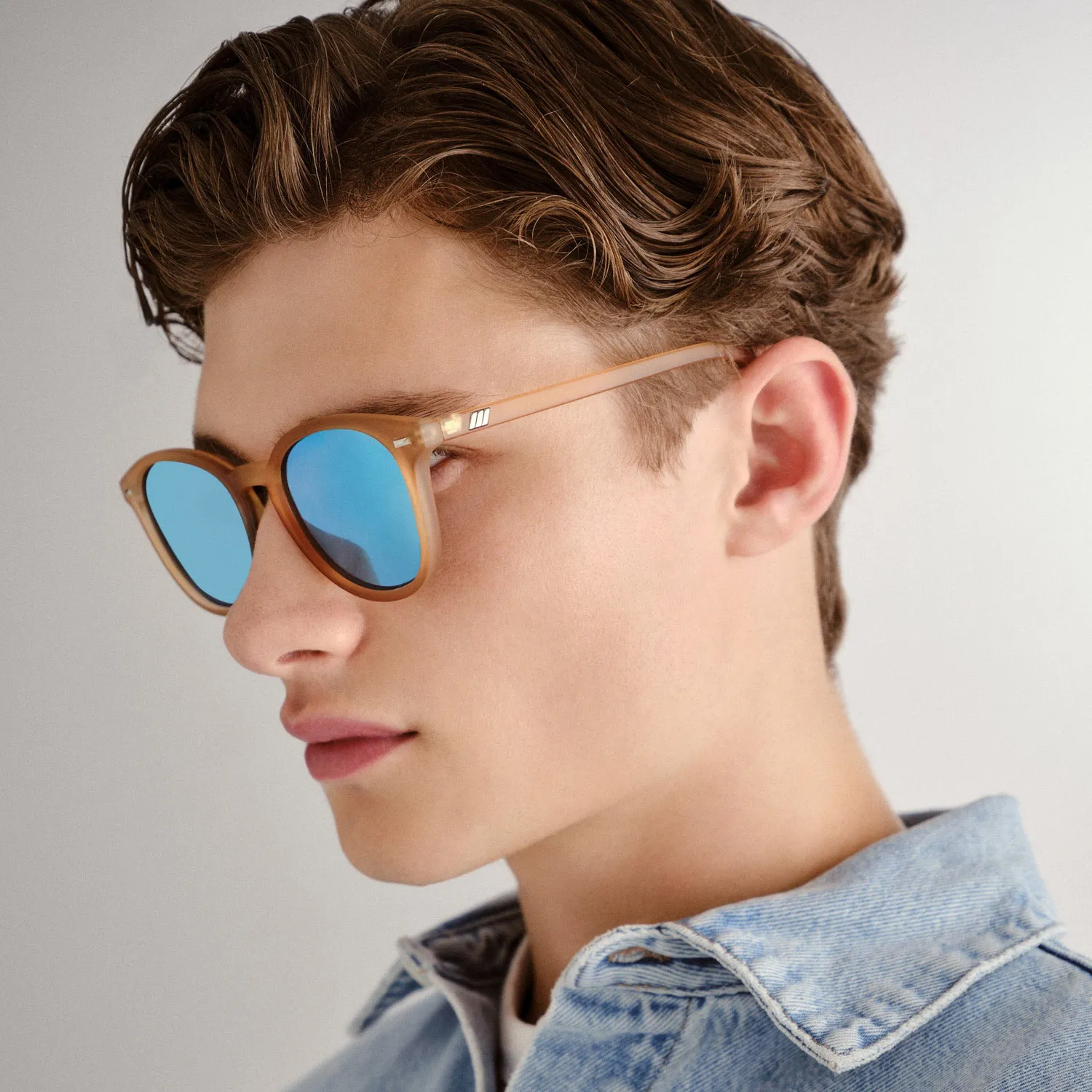 Le Specs Bandwagon occhiali da sole raw sugar tondi