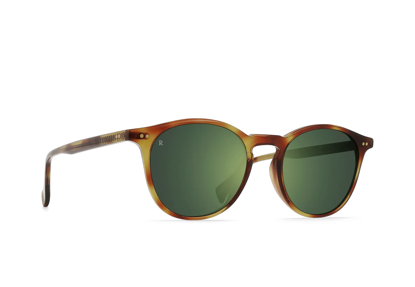 Raen Basq occhiale da sole Moab Tortoise 50 rotondo