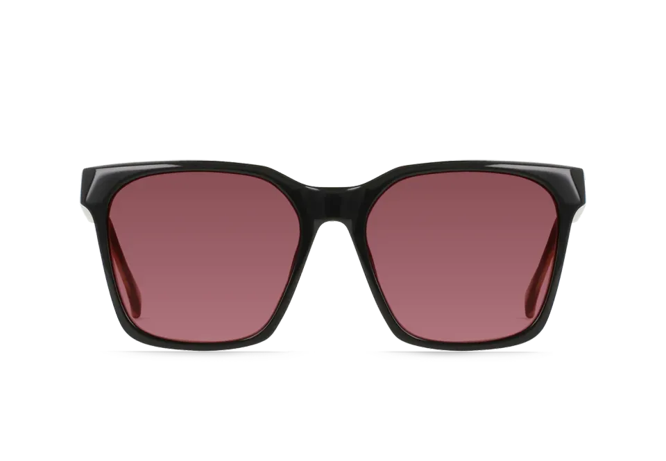 Raen Naev occhiale da sole Recycled Black Scarlet 57