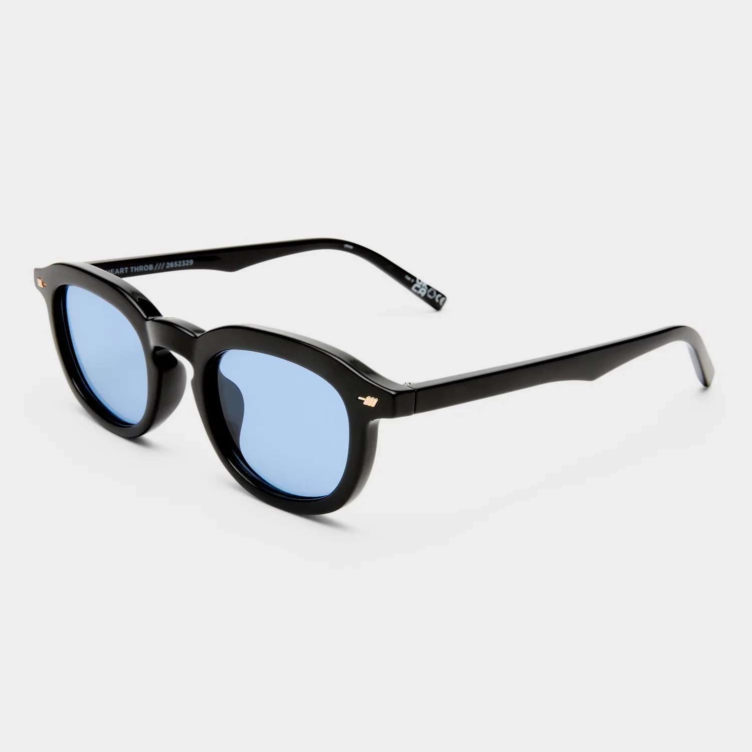 Le Specs Heart Throb occhiali da sole nero tondi