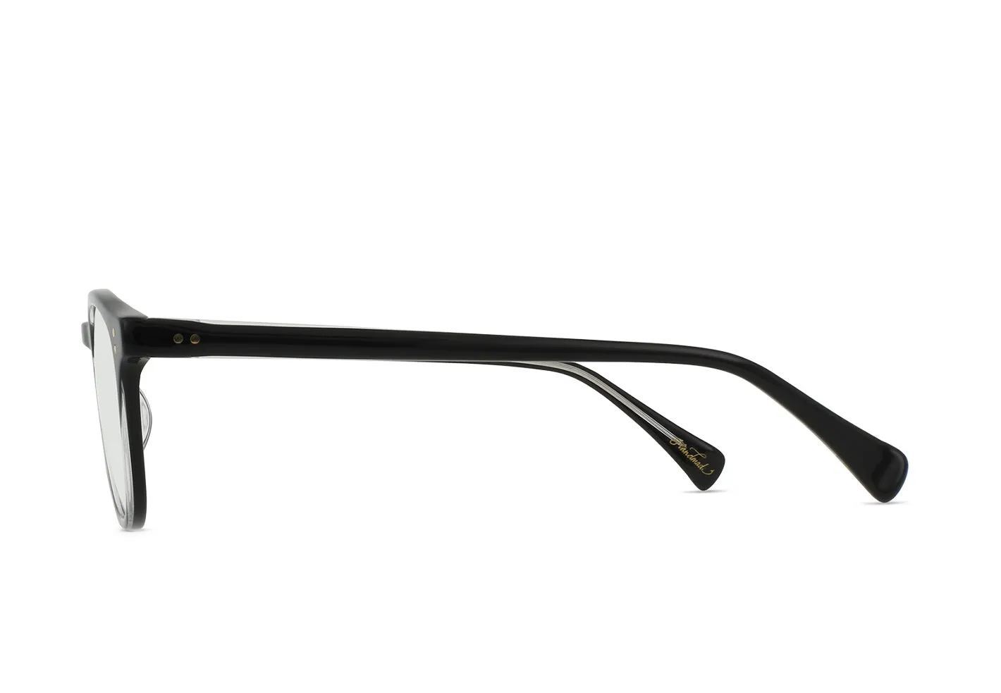 Raen St Malo II occhiali da vista tondi Crystal Black 50