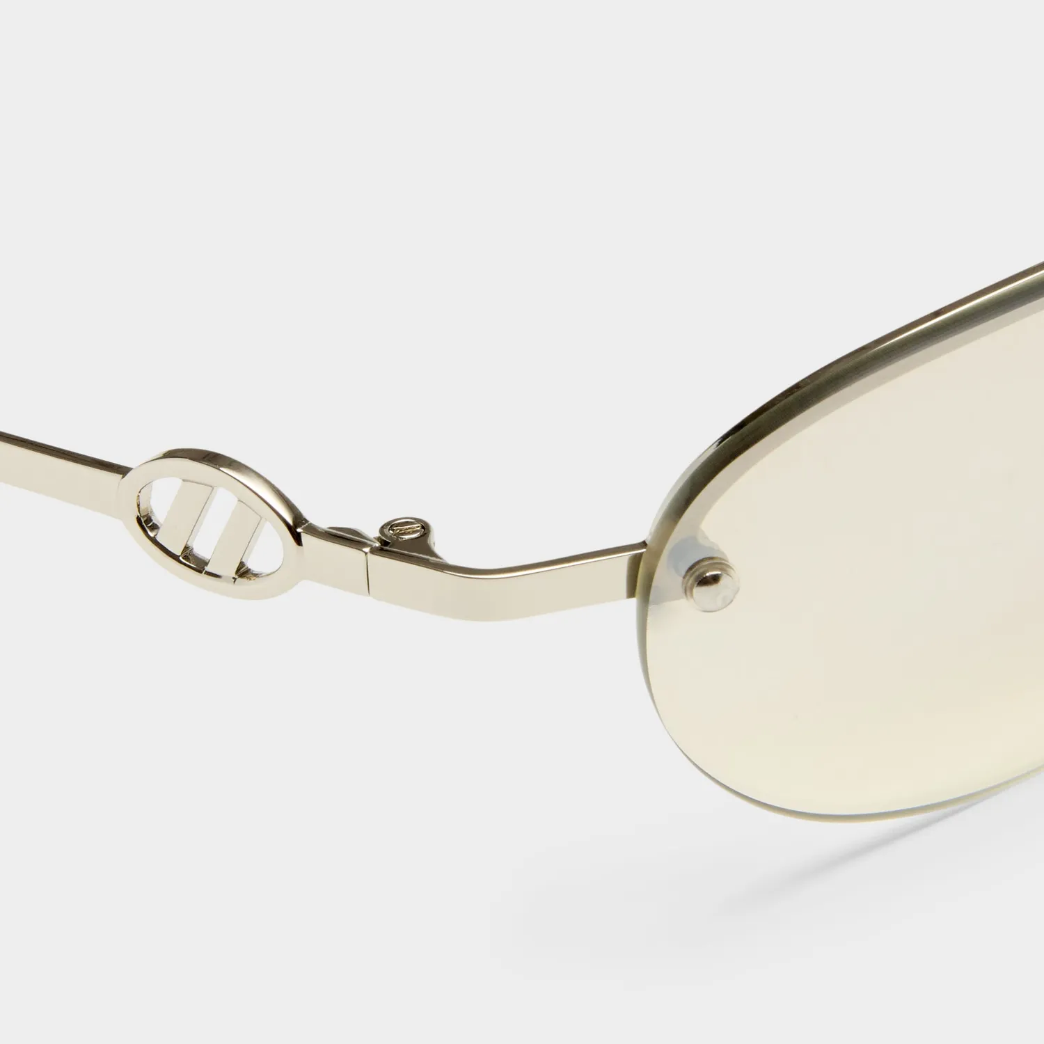 Le Specs Slinky occhiali da sole silver flash ovali