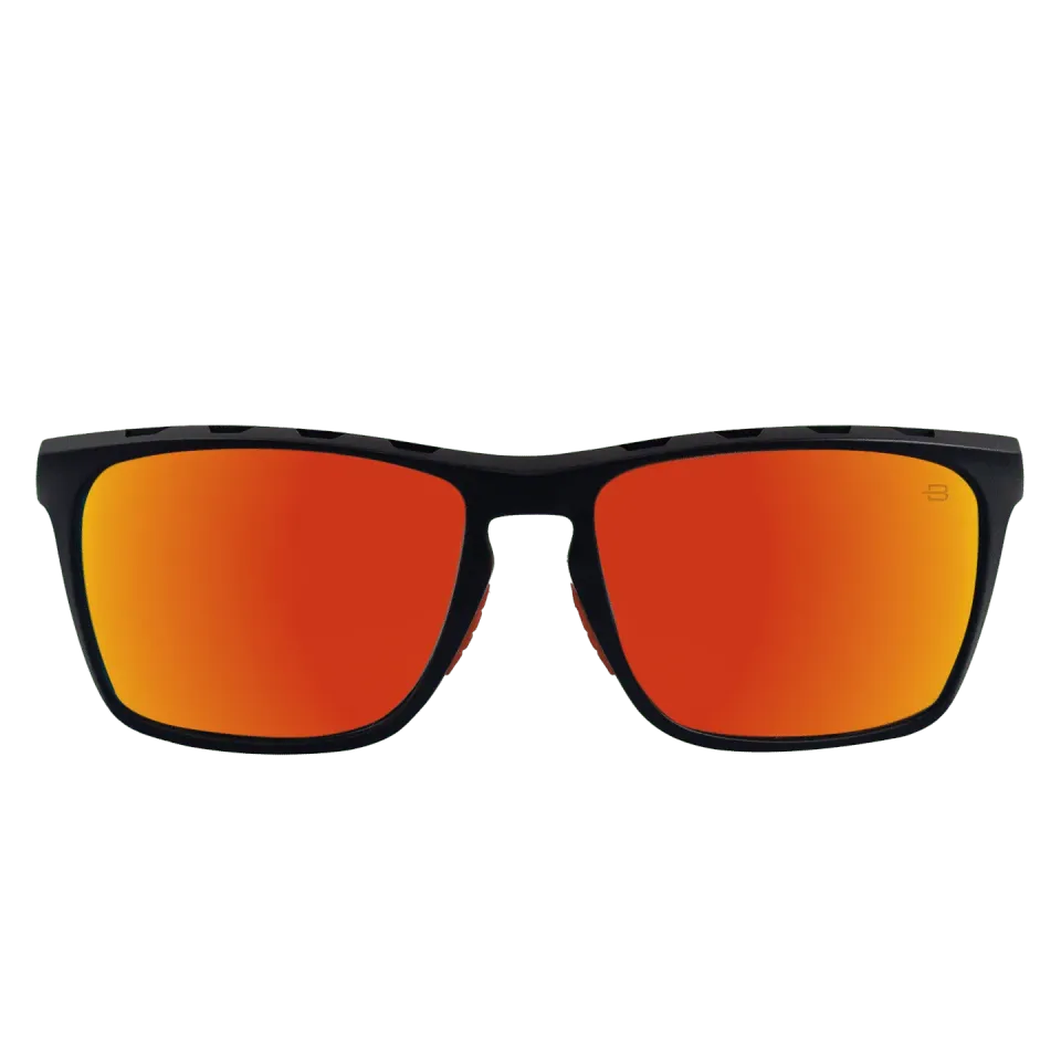 Bloovs Boston Nero Opaco Arancio occhiale da sole