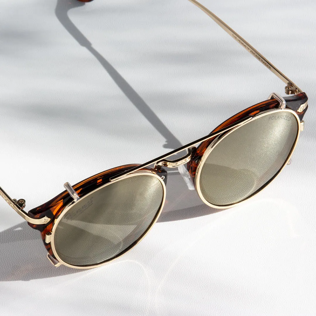 Hemmet Vintage Raider Clip S2 clip-on polarizzato oro