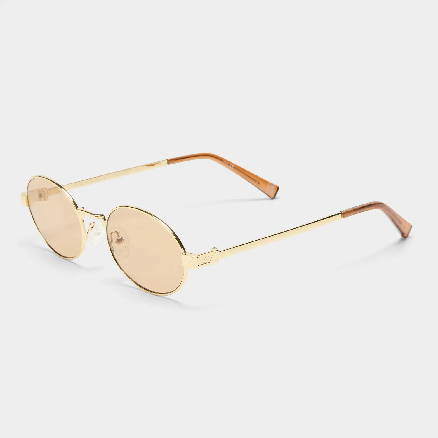 Le Specs Poseidon Deux occhiali da sole oro lente marrone