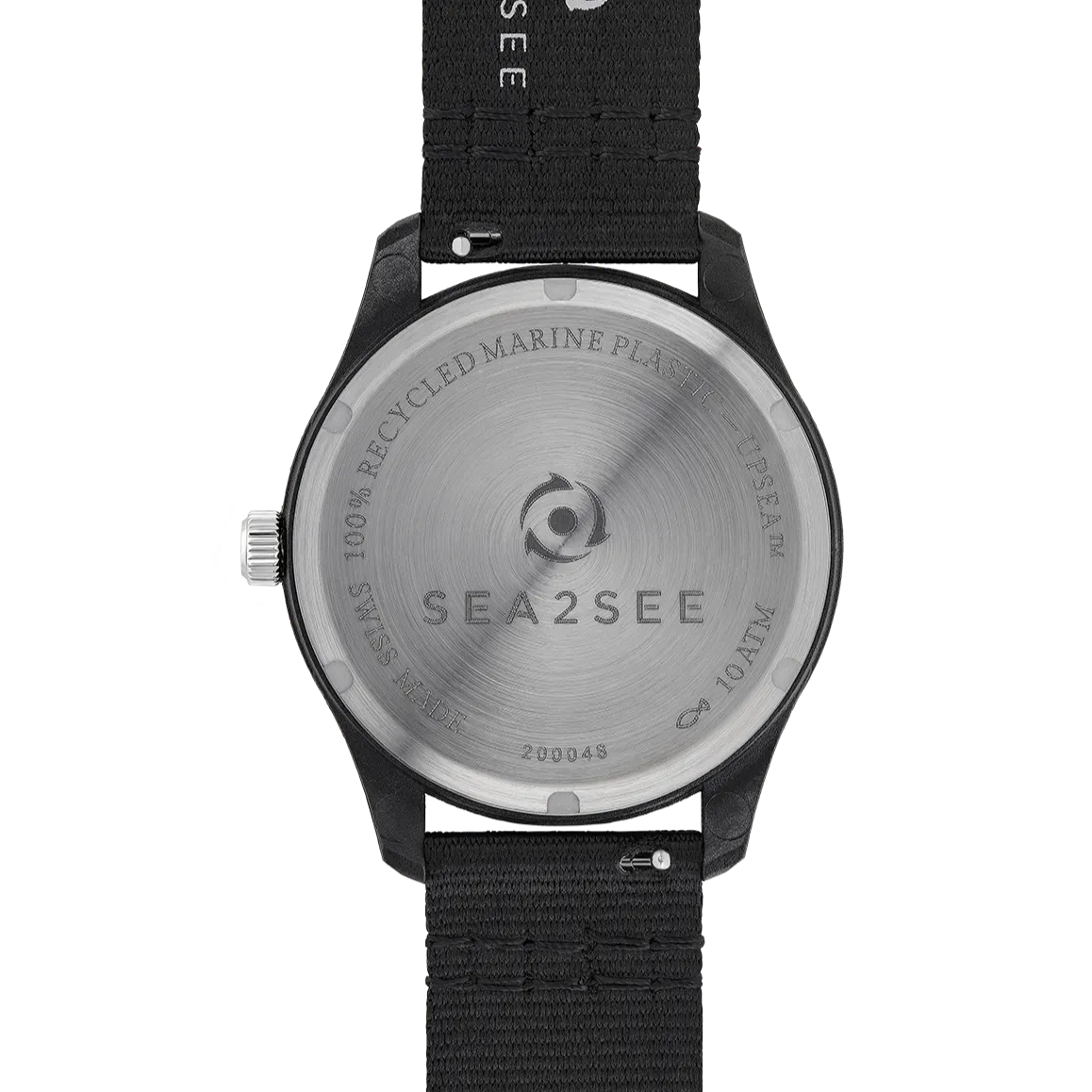 SEA2SEE Bali 04 orologio cinturino nero 37 mm