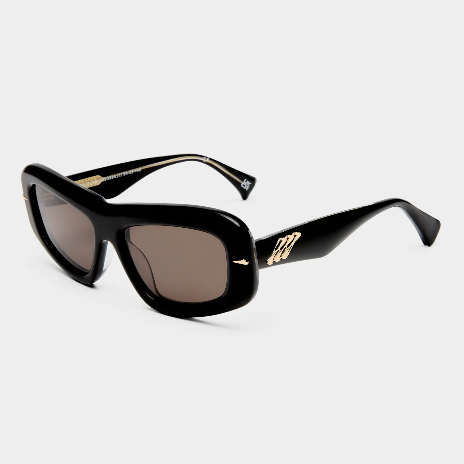 Le Specs Numero Ocho occhiali da sole nero shield acetato