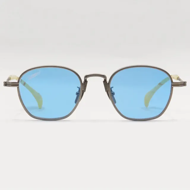 Hemmet Hinfinite Acetate Titanium occhiale da sole blu argento