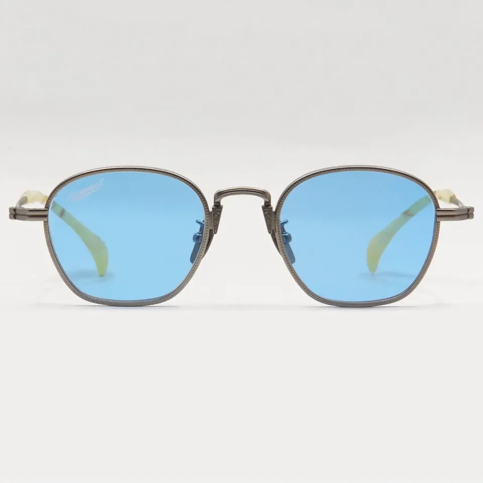 Hemmet Hinfinite Acetate Titanium occhiale da sole blu argento