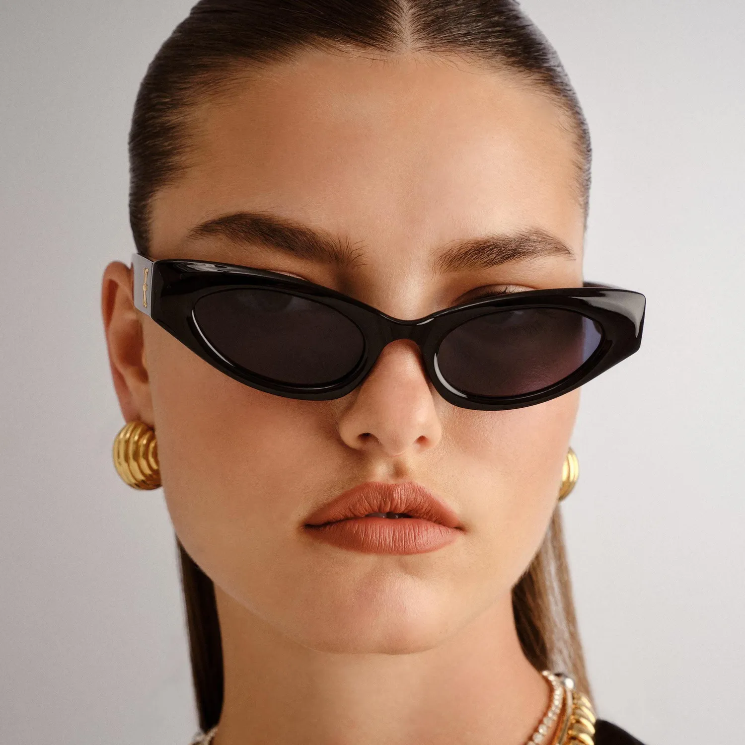 Le Specs The Stealth occhiali da sole neri cat-eye