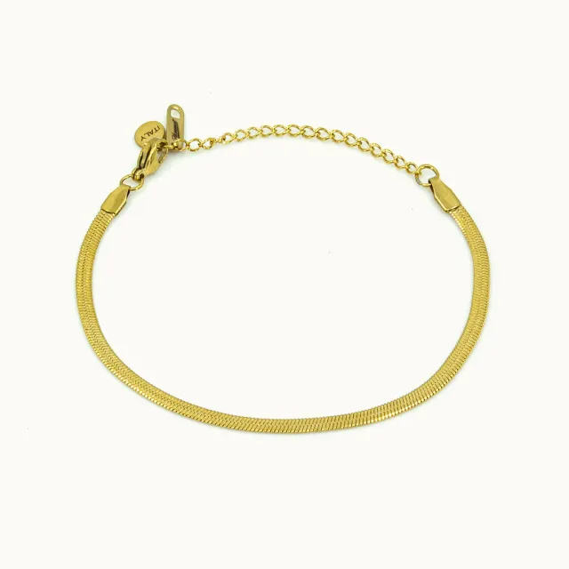 Hemmet Principle Herringbone bracciale oro giallo 17 cm