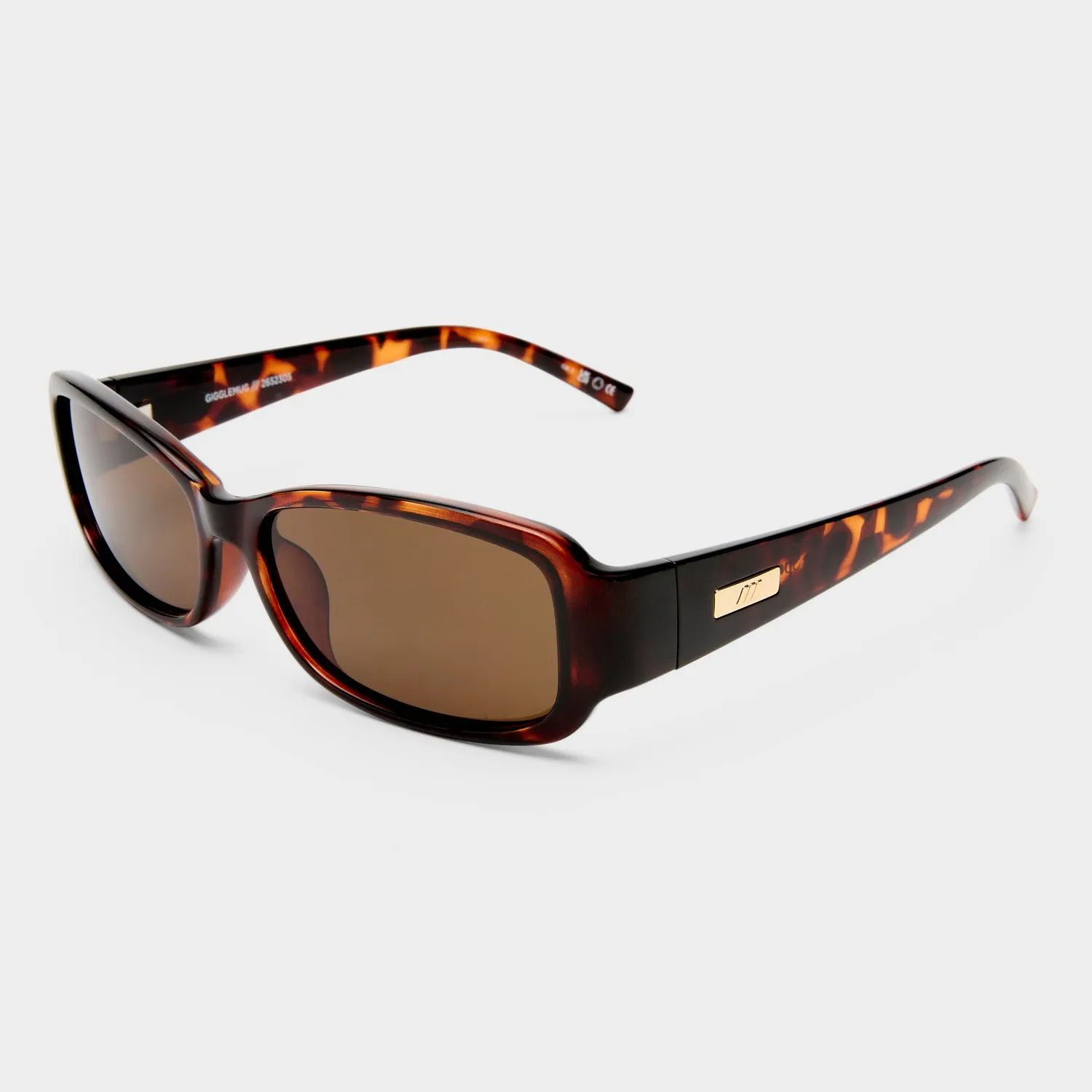 Le Specs Gigglemug occhiale da sole tartarugato slim