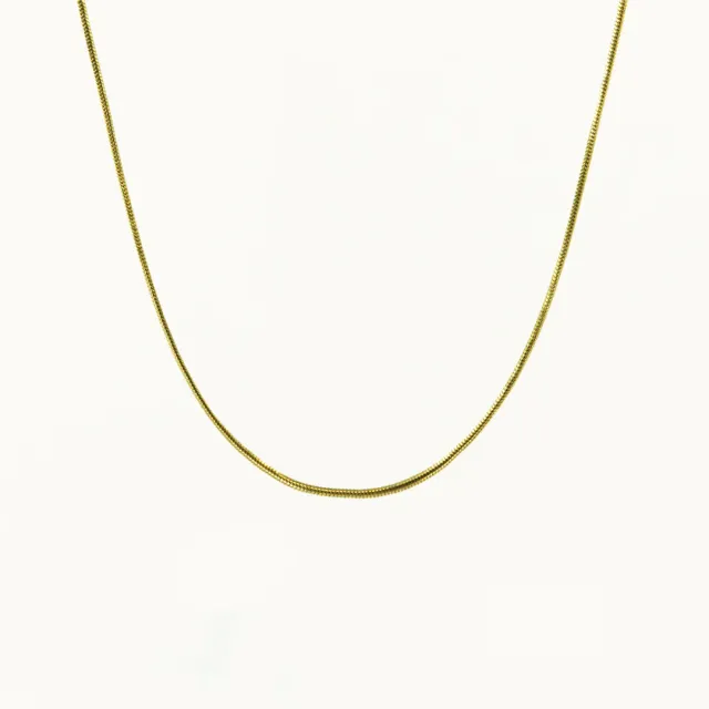 Hemmet Principle Snake Tail Chain collana oro giallo 50 cm