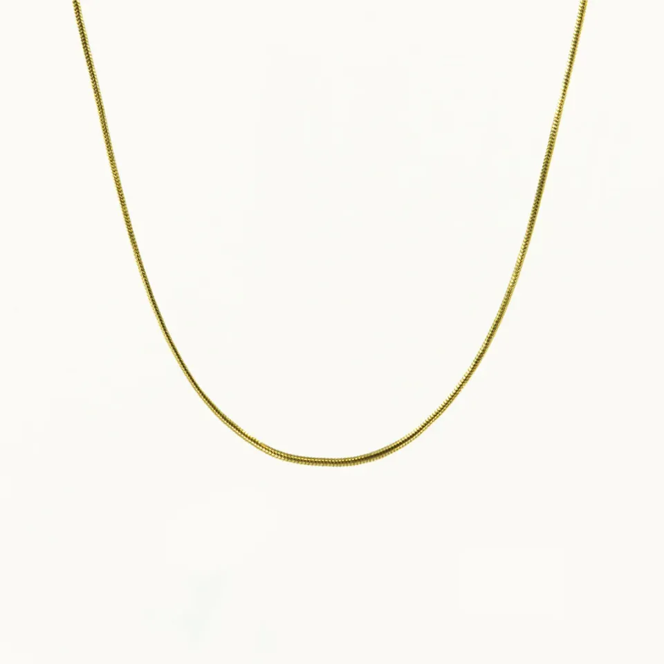 Hemmet Principle Snake Tail Chain collana oro giallo 50 cm