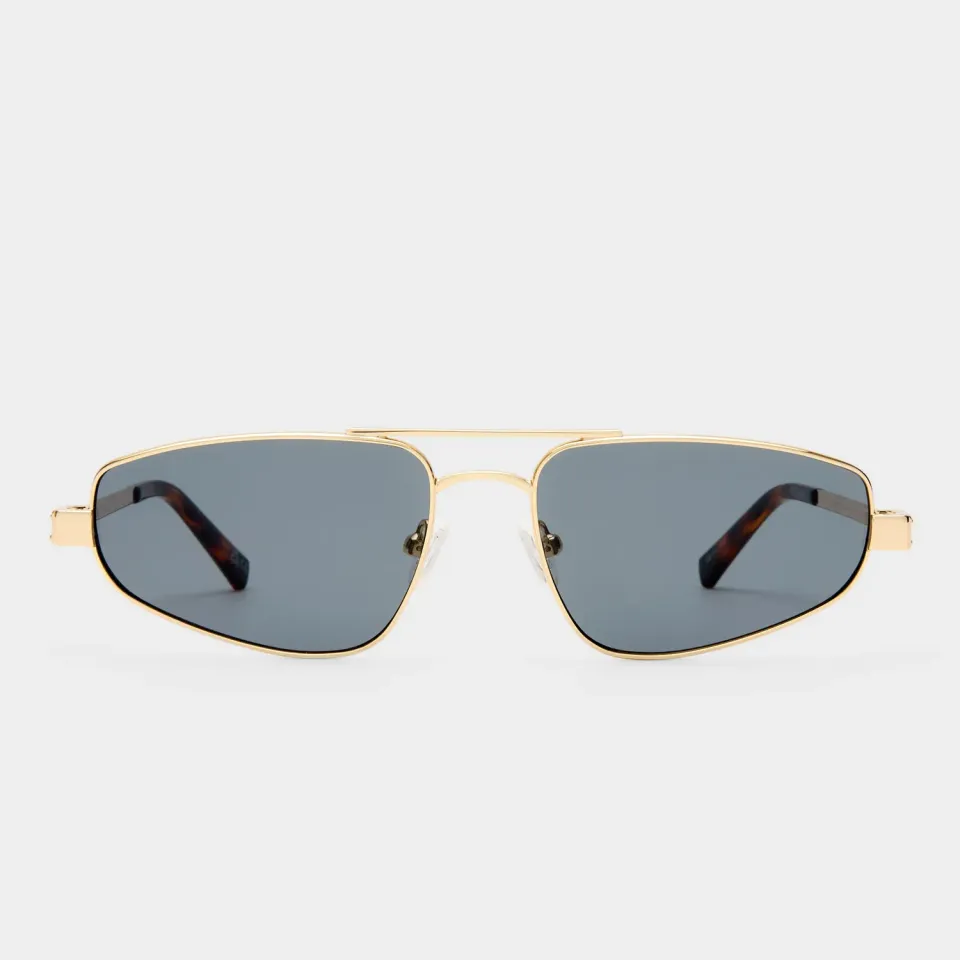 Le Specs Treasure occhiale da sole oro smoke mono