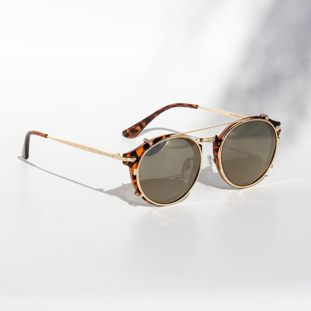 Hemmet Vintage Raider Clip S2 clip-on polarizzato oro