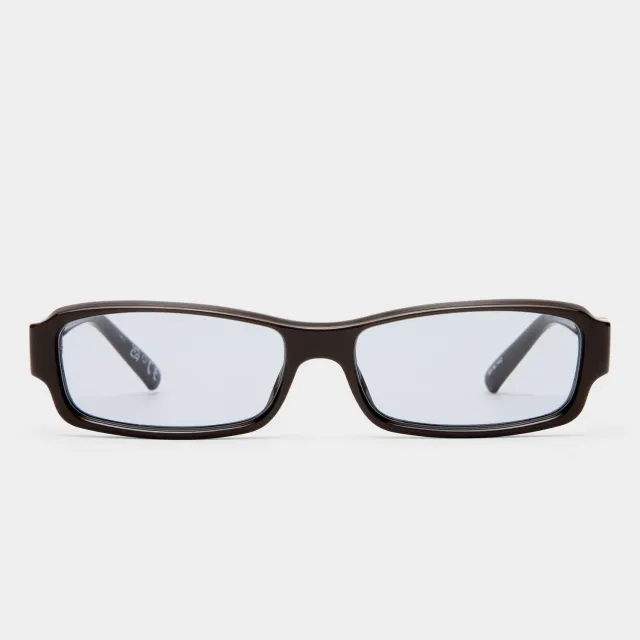 Le Specs Dial Tone occhiale da sole marrone rettangolare