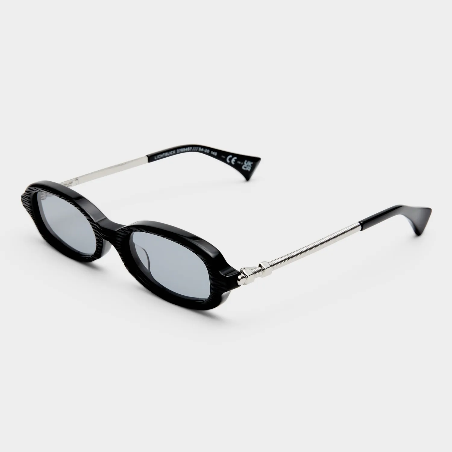 Le Specs Lichtblick occhiale da sole nero rettangolare smoke