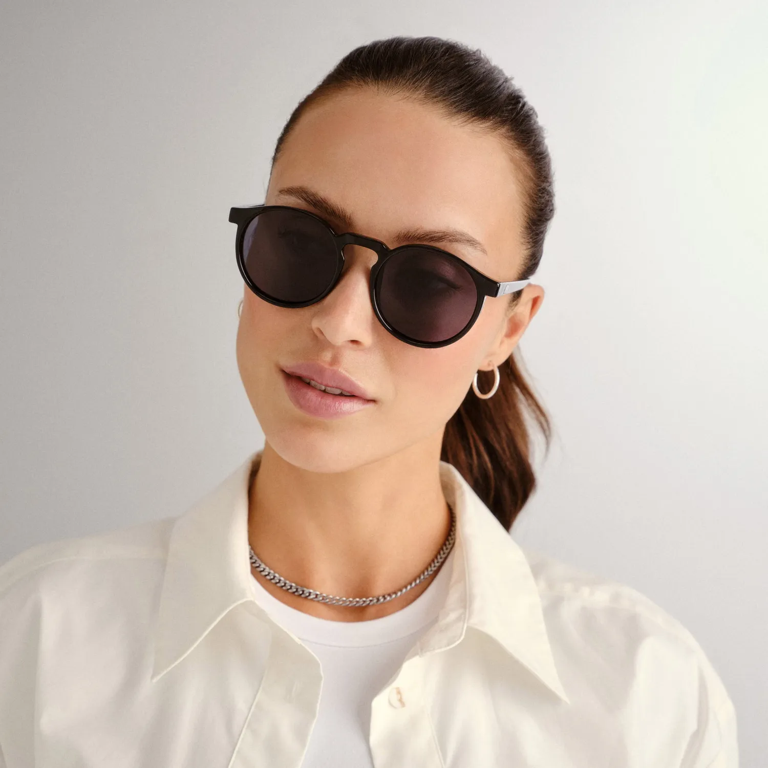 Le Specs Teen Spirit Deux occhiale da sole nero tondo